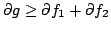 $ \partial g \ge \partial f_1 +
\partial f_2$